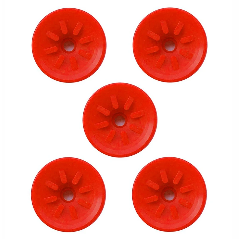 Industrial Flat Vacuum Suction Cup F Series Single-Layer Silicone Robotic Arm Accessory With Ribs,Pack Of 5 Pcs