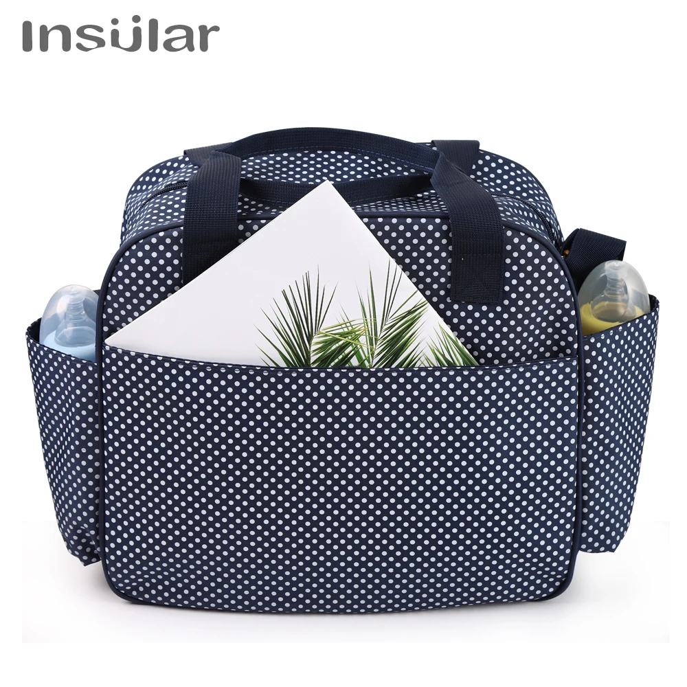 Insular Fashion Mummy Maternity Diaper Bags Large Capacity Travel Mommy Bag Designer Stroller Baby Nappy Nursing Changing Bag