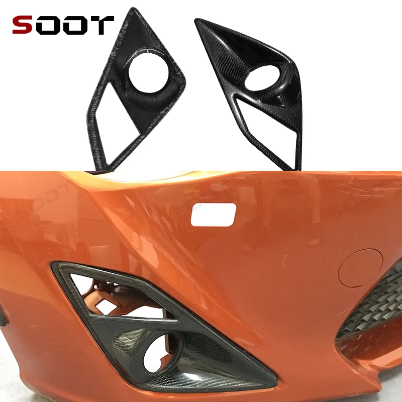 

For 13-15 Years Toyota GT86 Carbon Fiber Fog Light Air Vents Car Bumper Decorative Air Intake Vent Covers Auto Parts