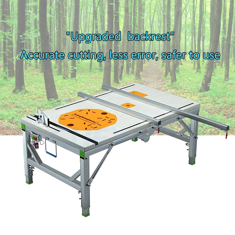 80*120Multifunctional Folding Woodworking Work Bench DIY Saw Table Portable Mini Table Panel Saw Woodworking Table for Carpentry