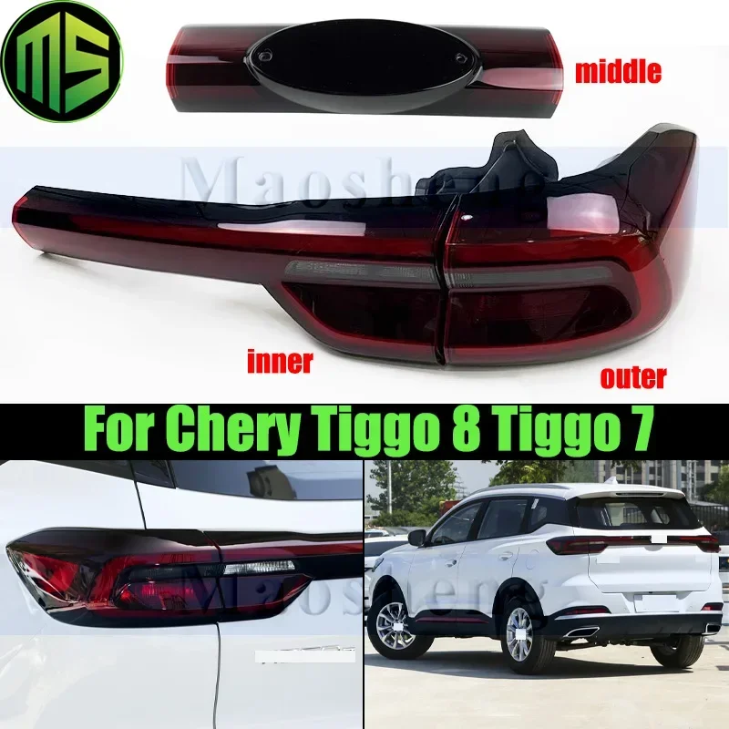 Maosheng Rear Bumper Tail Light Tail Lamp For Tiggo 8 Tiggo 7 Taillight Taillamp Brake Light Stop Light Turn Lamp