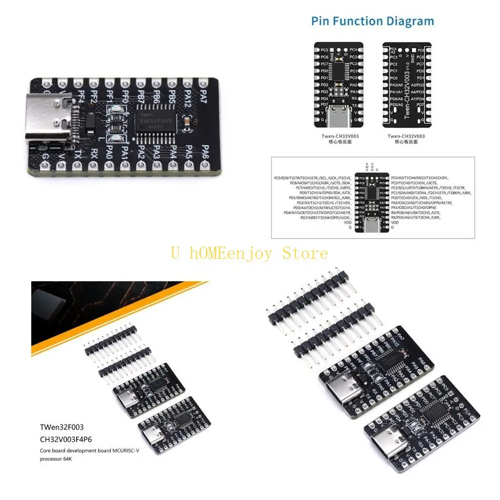 B0KF TWen32F003 CH32V003F4P6 Board Development RISC-V Processor 64K Flash 8K Memory