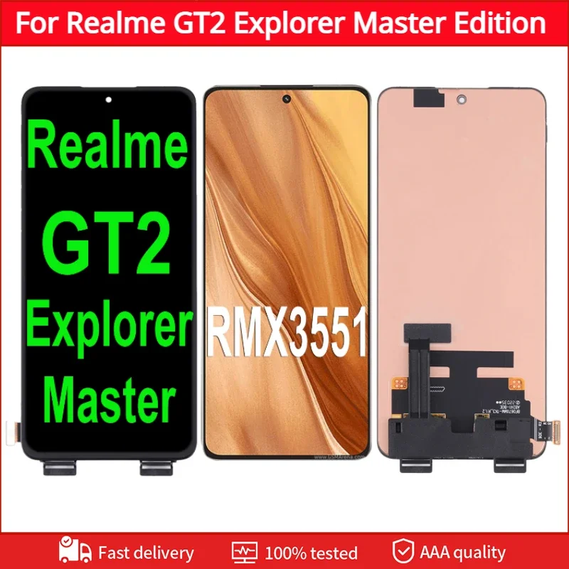 

6.7" OLED For OPPO Realme GT2 Explorer Master Edition RMX3551 LCD Display Touch Screen Digitizer Assembly