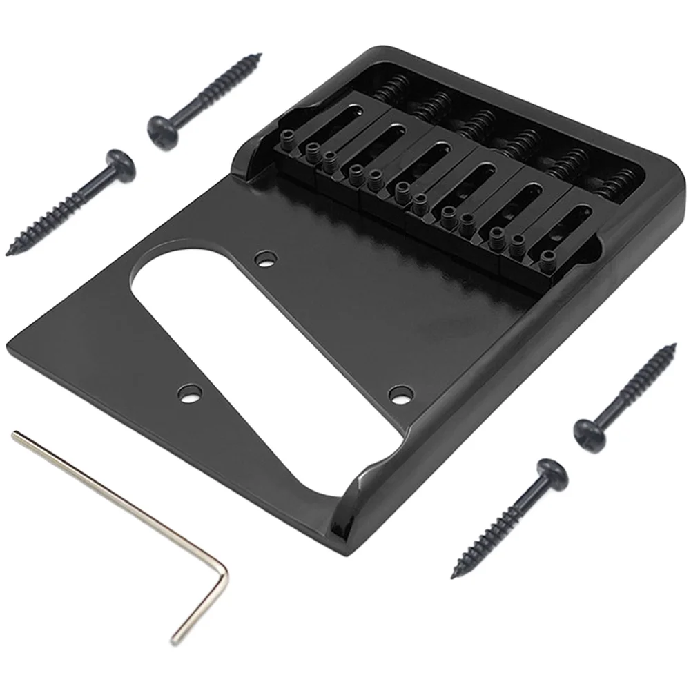 Asymmetrical Bridge Design Brass Guitar Bridge Enhanced Tone Quality Precise String Alignment For TL-Style Electric Guitar