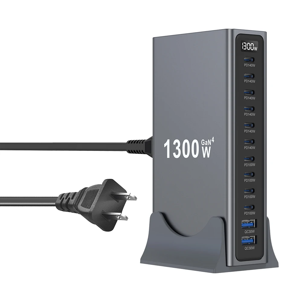 1200W GaN USB Type C Charger 140W 100W PD3.1 PPS QC4.0 Fast Charging Station For MacBook Laptop iPad Tablet iPhone 17 16 Samsung