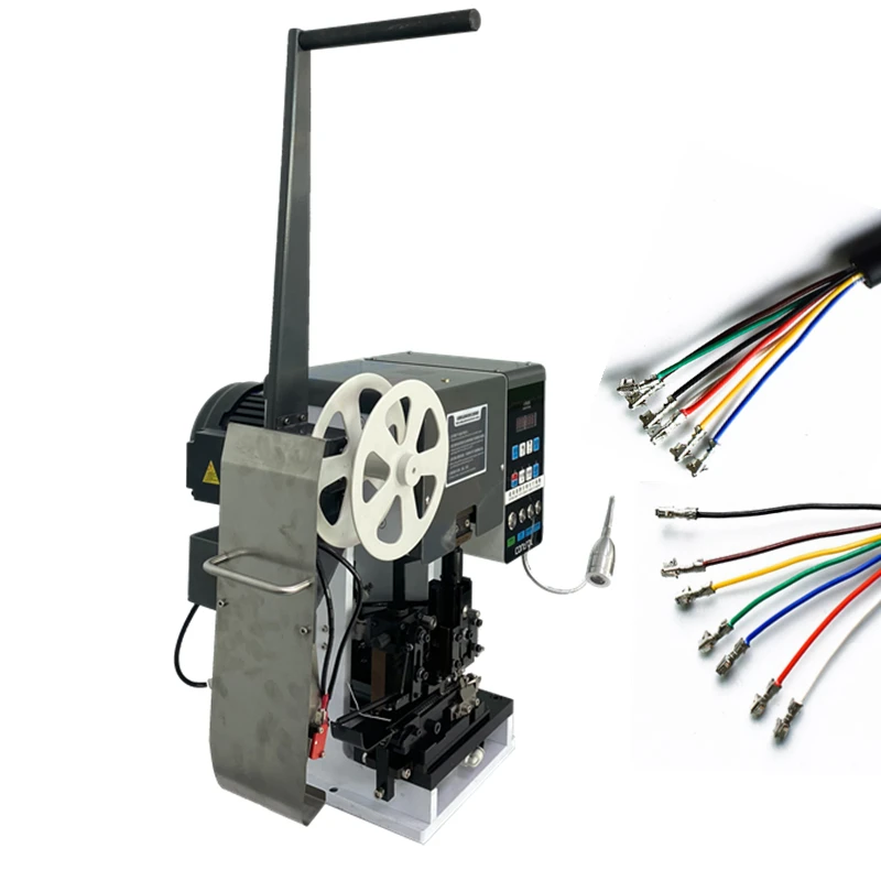 Semiautomatic peeling Stripping and pressing terminal integrated machine High speed mute terminal machine