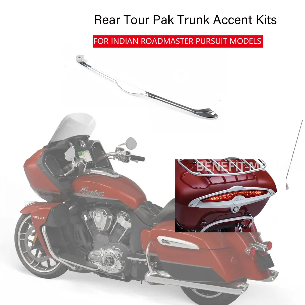 Nuevo Kit de Accesorios Cromados para Maletero Trasero Tour Pak para Indian Roadmaster y Indian Pursuit, Accesorios para Motocicleta
