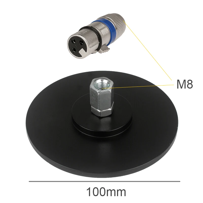 Telescopic Linear Actuator Motor with Suction Cup 3XLR Connector DC 24V 6-20CM/3-15CM/2-8CM Stroke Adjustable 100V-240V