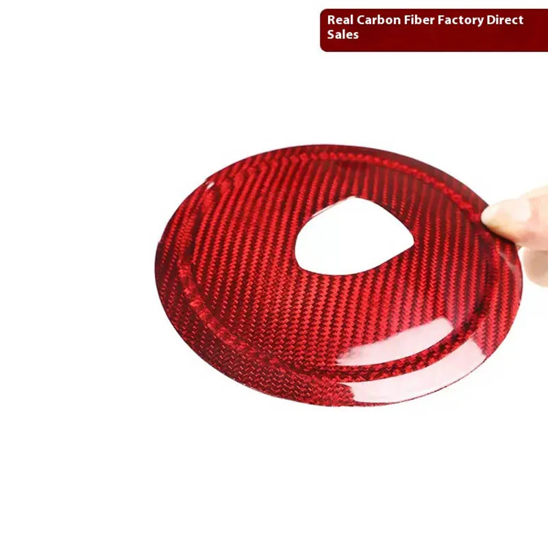 

Real Carbon Fiber Steering Wheel Rings Logo Cover Stickers For Porsche 2016-2019 911 Panmera Interior Modified Accessories