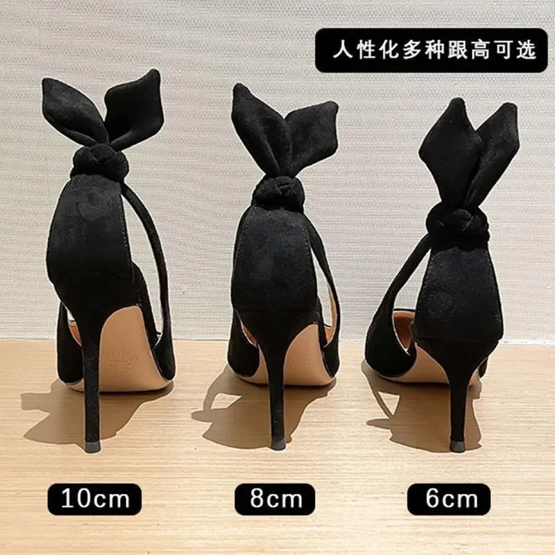 Designer Shoes Women Pumps Suede High Heels Shoes Fashion Office Shoes Stiletto Party Feast Female Comfort Women Heels Sandals