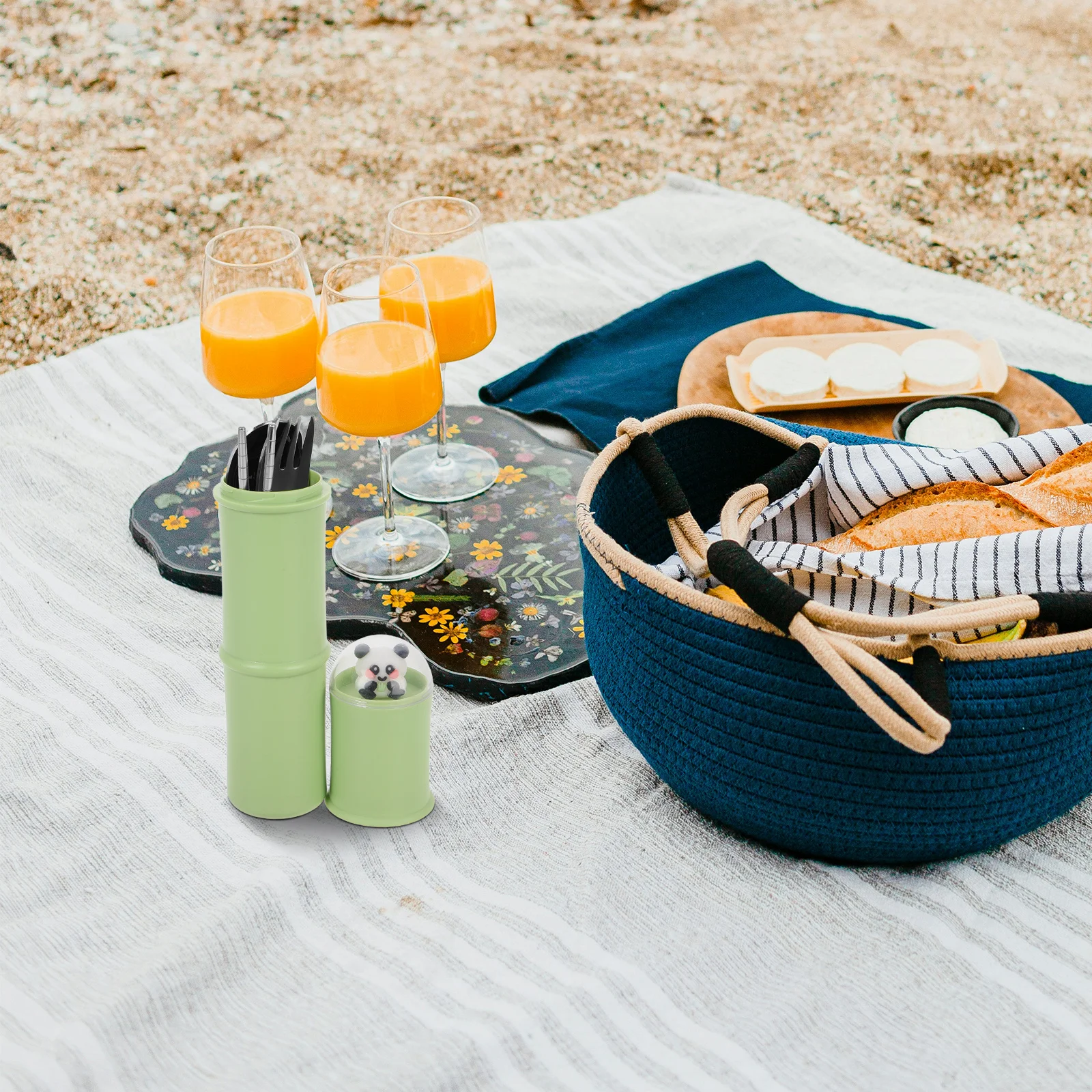 

1Set Portable Cutlery Set Stainless Steel Reusable Spoon Fork Chopsticks Travel Camping Lunch Utensils Case Utensils with Case