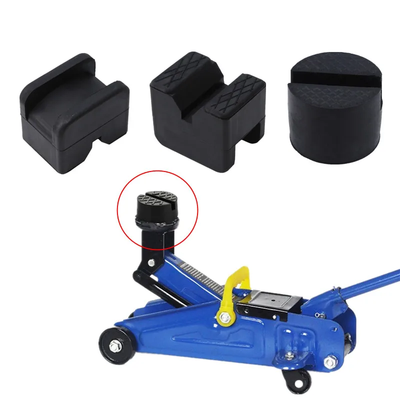 Universal Car Jacks Lifting Car Jack Tool Slotted Frame Rail Floor Jack Guard Adapter Rubber Pad Repair Disassembly Tool