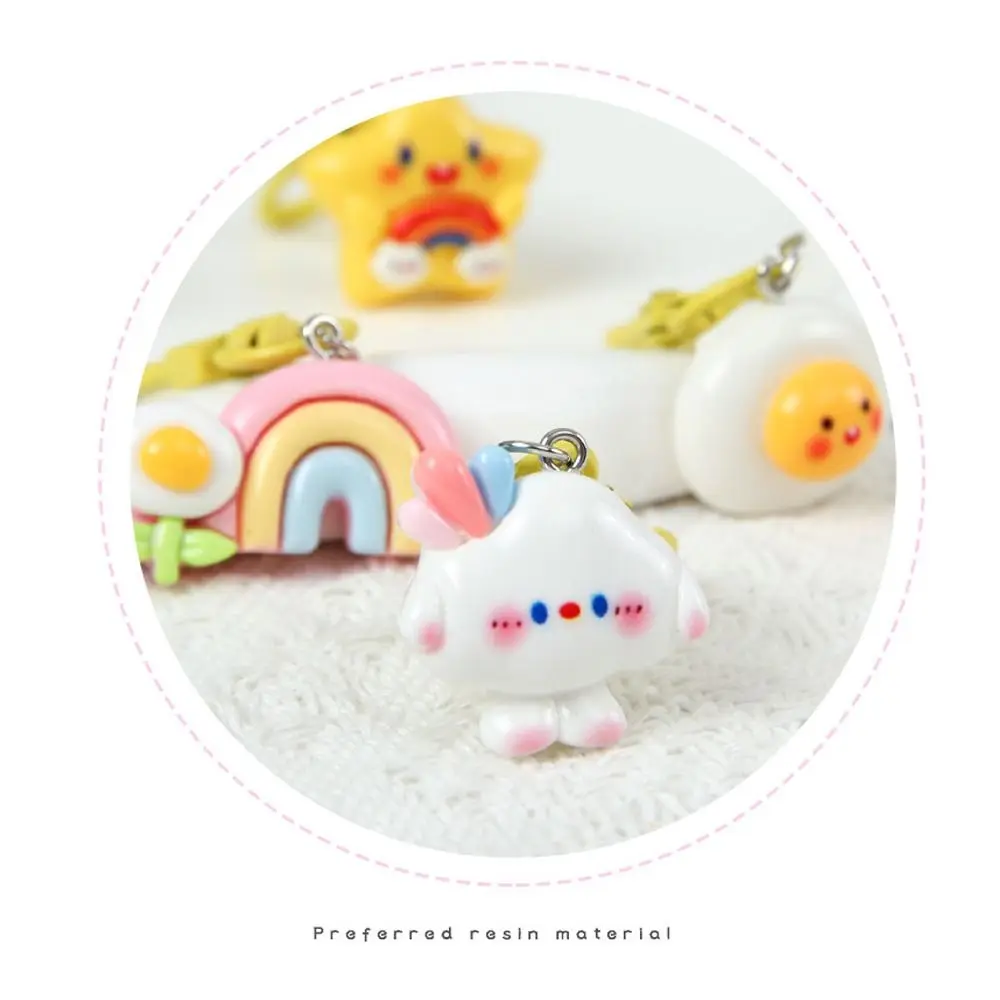 Księżycowa gwiazda Śliczny brelok do torebki Ozdoba wisząca z żywicy Kreskówka Prezent dla dziewczyny Tornister szkolny Zawieszki