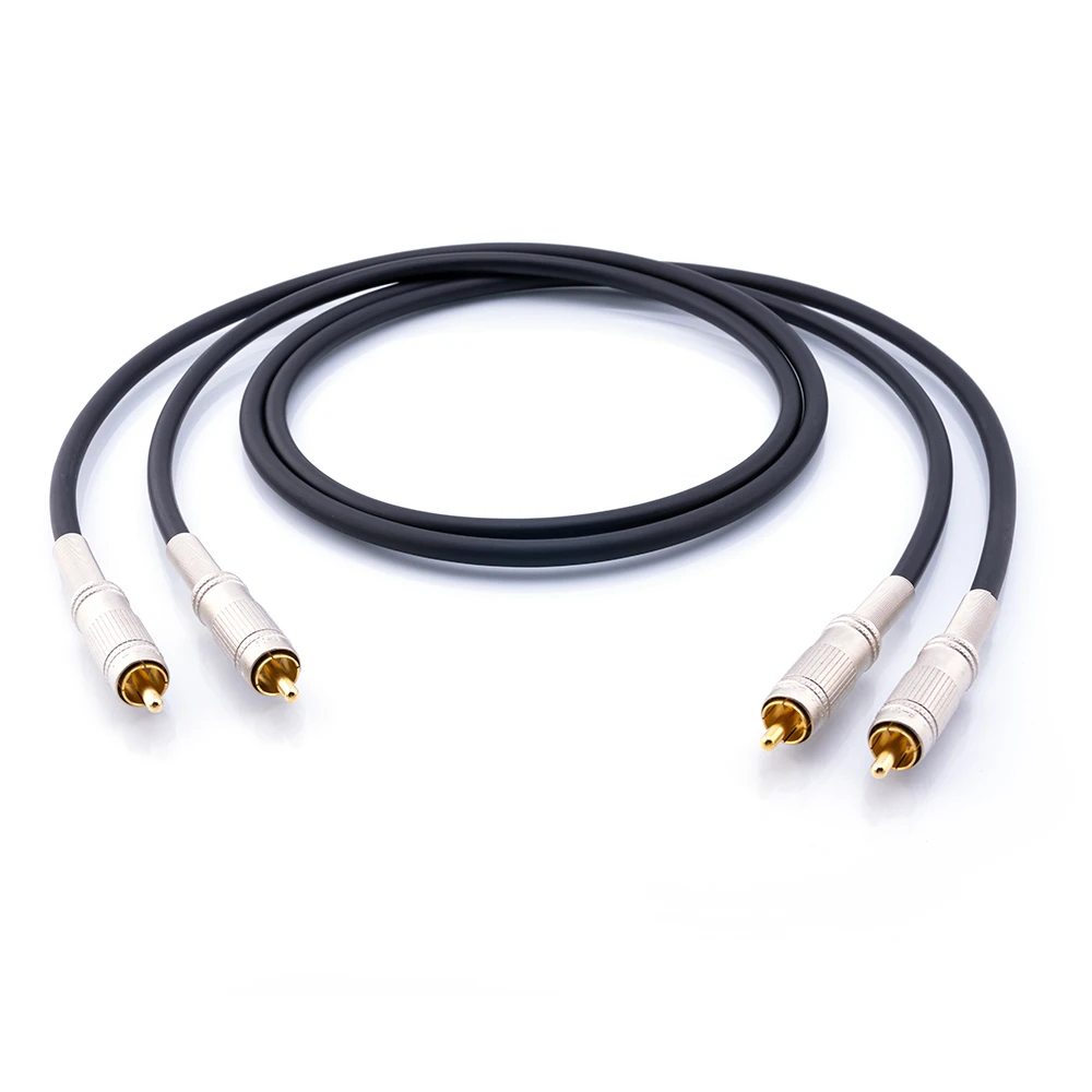 High Quality Handmade Mogami 2534 Pure Copper Hifi Audio Cable RCA Interconnect Cable Audio RCA To RCA Audio Cable Canare Pulg