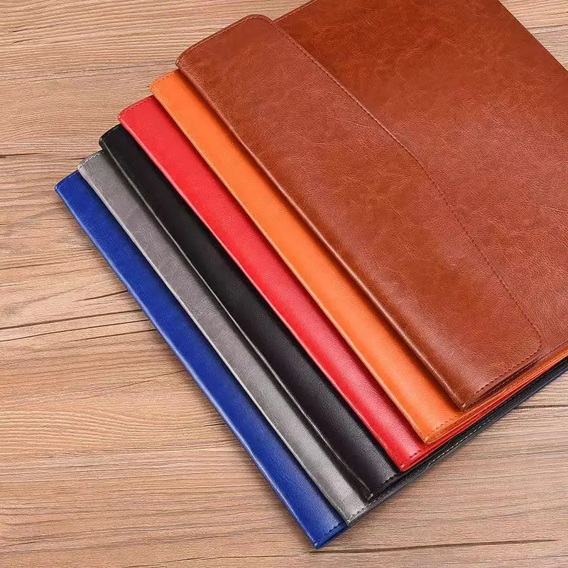 PU Leather A4 File Folder Document Holder Envelope Folder Case with Snap Closure for Receipt Contract A4 A5 A6