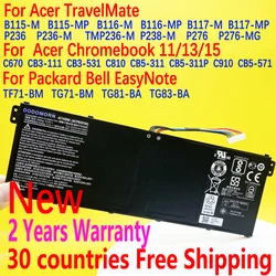 AC14B8K AC14B3K para Acer Chromebook 11/13/15 CB3-111/531/571 CB5-311/311P C670 C810 C910 Gateway NE511/NE512NE511/NE512/NE513 For Acer TravelMate B115/B116/B117-M/MP P236 P238 P276-MG batería del ordenador portátil