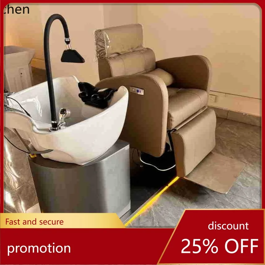 

HXL Semi-Reclining Shampoo Bed for Hair Salon with Ceramic Basin