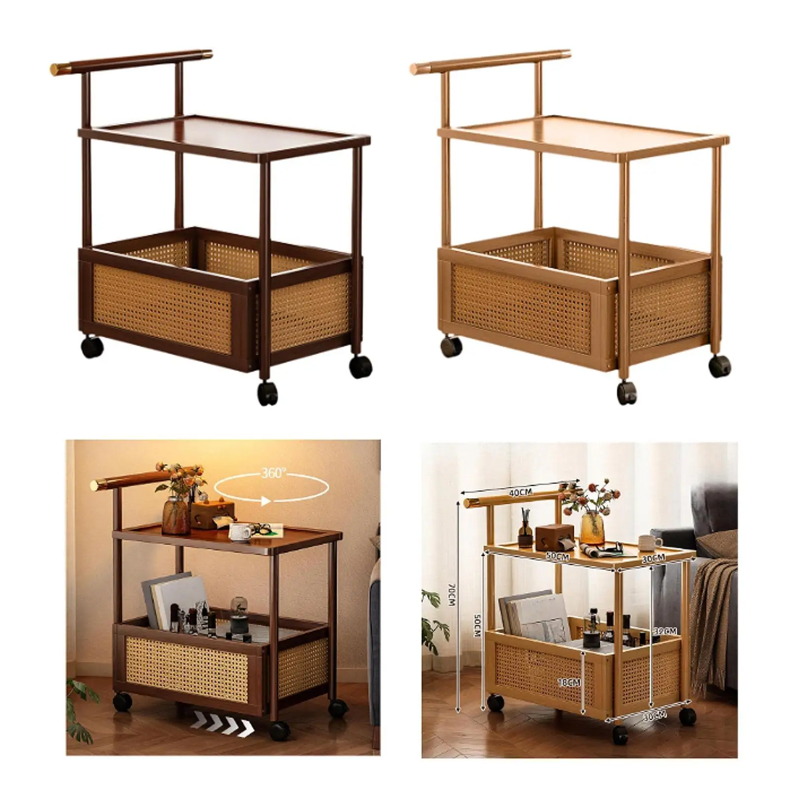 

Rolling Utility Cart,Sofa Side Table Couch End Table Tray Desk with Wheels Storage Organizer for recliner Laundry Bathroom