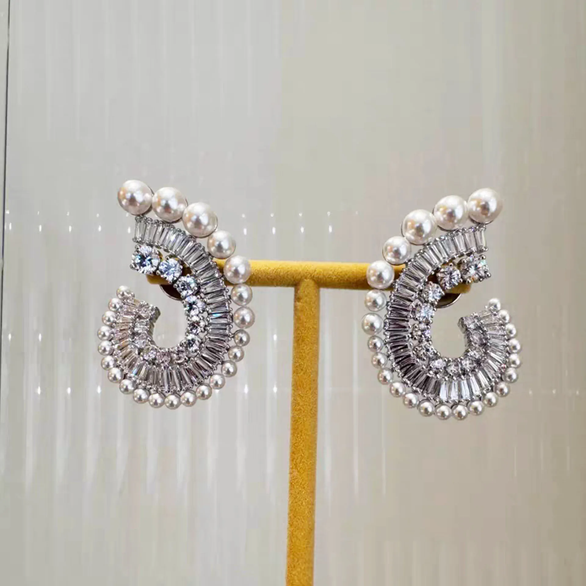 الأصلي الأميرة تألق كريستال الزفاف الراقية مجموعة مجوهرات المرأة الساحرة على شكل قلب قلادة أقراط سوار حلقة #4