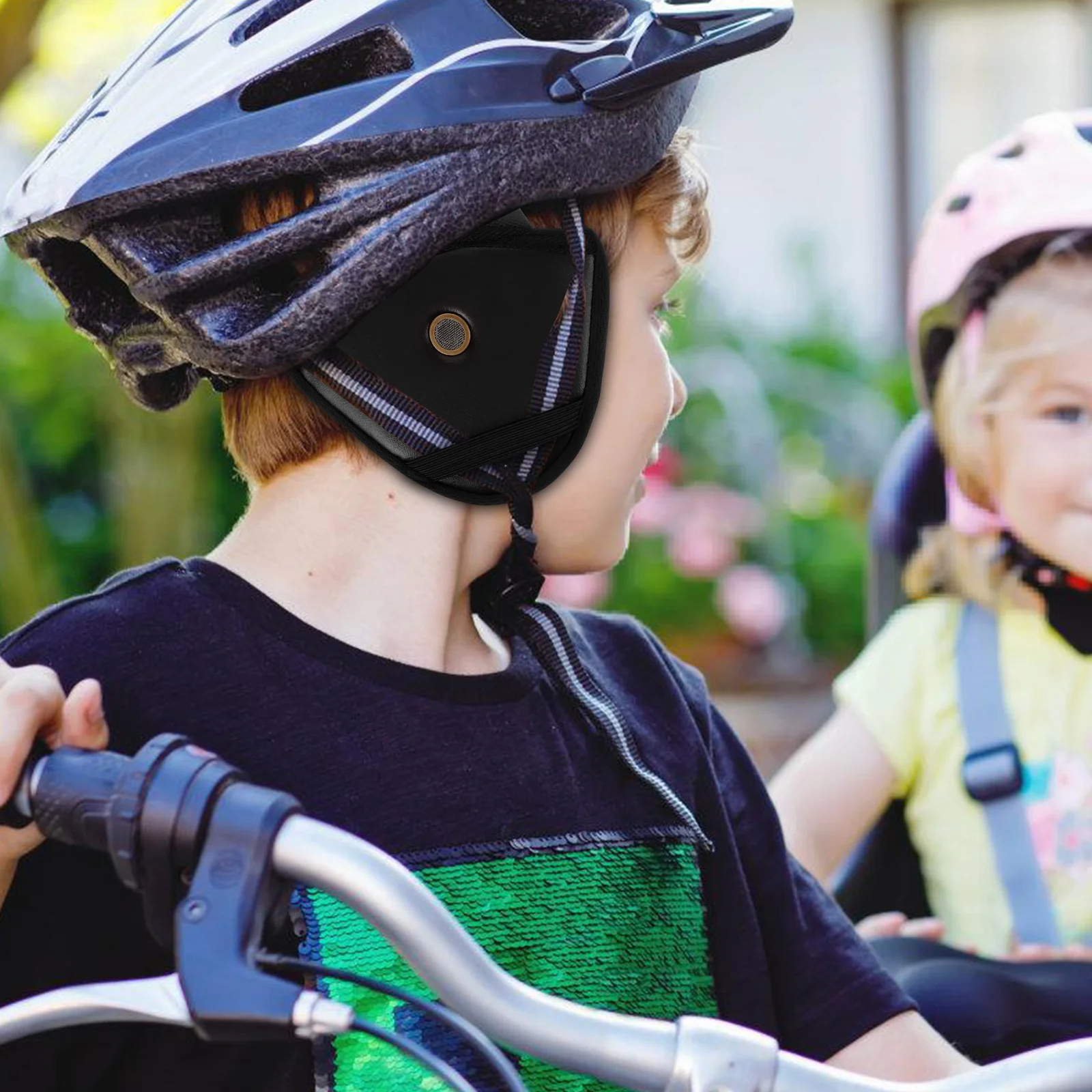 

1 Pair Removable Ear Pads Black Cotton Warm Lining Fit Most Helmets Kids Motorcycle Cyclist Accessories Windproof Ear