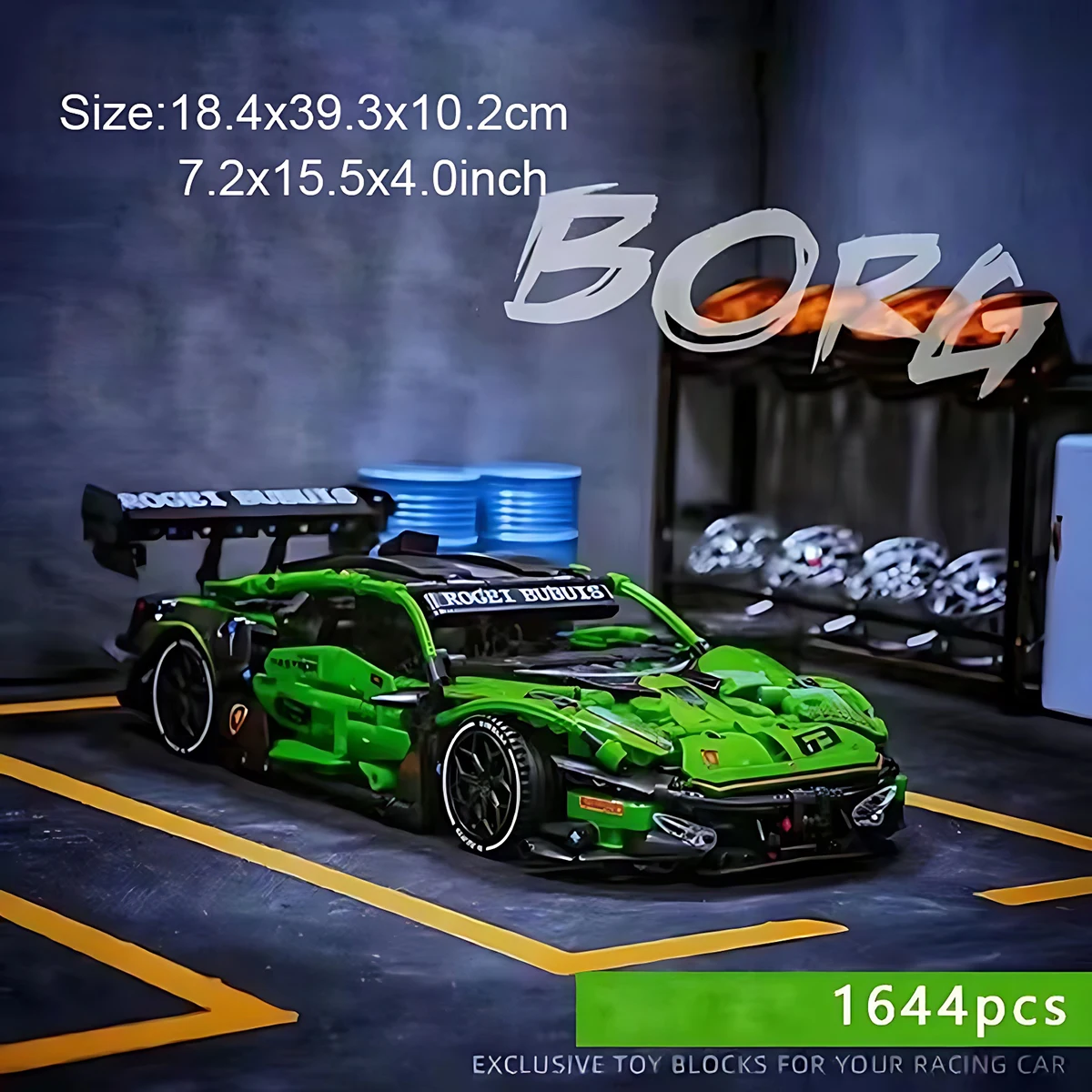 1644PCS Technical Super Speed Lamborghinis Sport Car Building Blocks Famous Race Vehicle Model Assemble Bricks Toys For Children