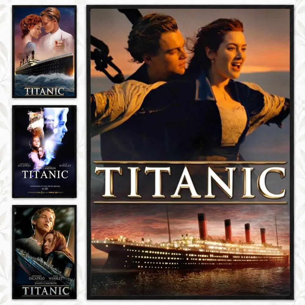 Titanic Classic Romantic Disaster Movie Cinema Icon Poster Decorative art prints for the home, holiday gifts, unframed