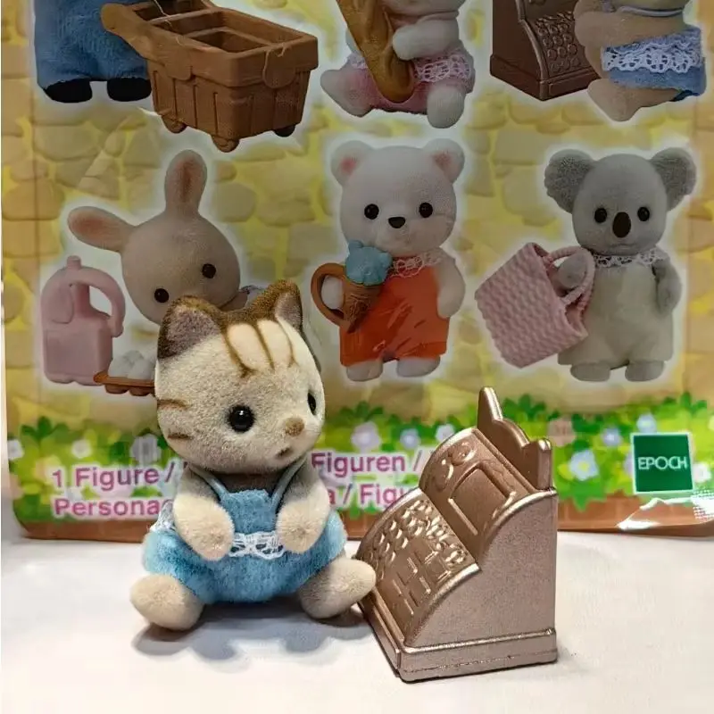 Sylvanian familles mignon filles jouets pour enfants Calico Critters Ternurines figurines d'anime famille bébé Shopping série sac aveugle poupée