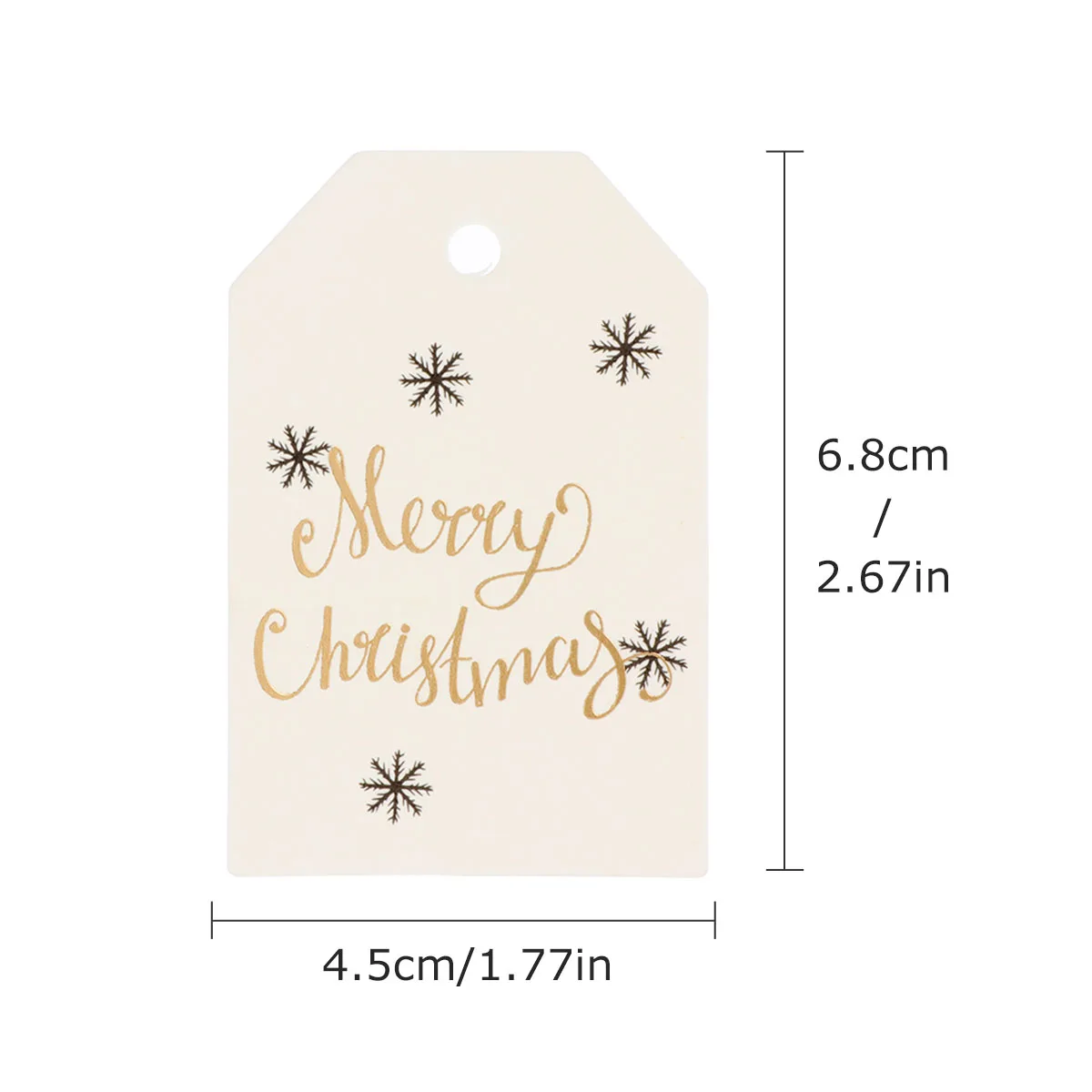 100 Pcs Christmas Labels Bookmark Card Merry Tag Cardstock Bookmarks Holiday Tags Tabs