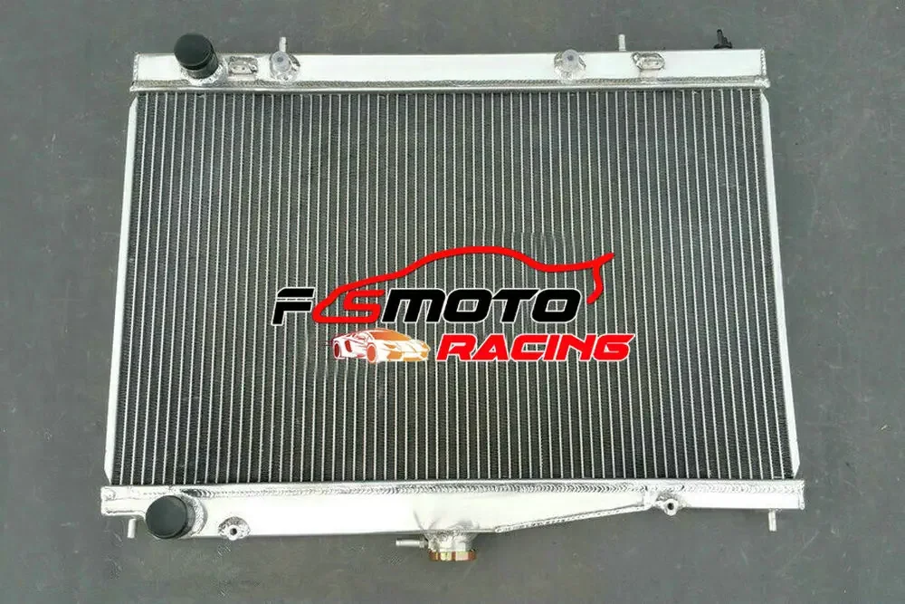 Aluminum Radiator For Nissan Skyline R33 R34 GTS GTT GTS-T GTR RB25DET RB26DETT 2.5L 2.6L Turbo I6 1993-2001 AT/MT