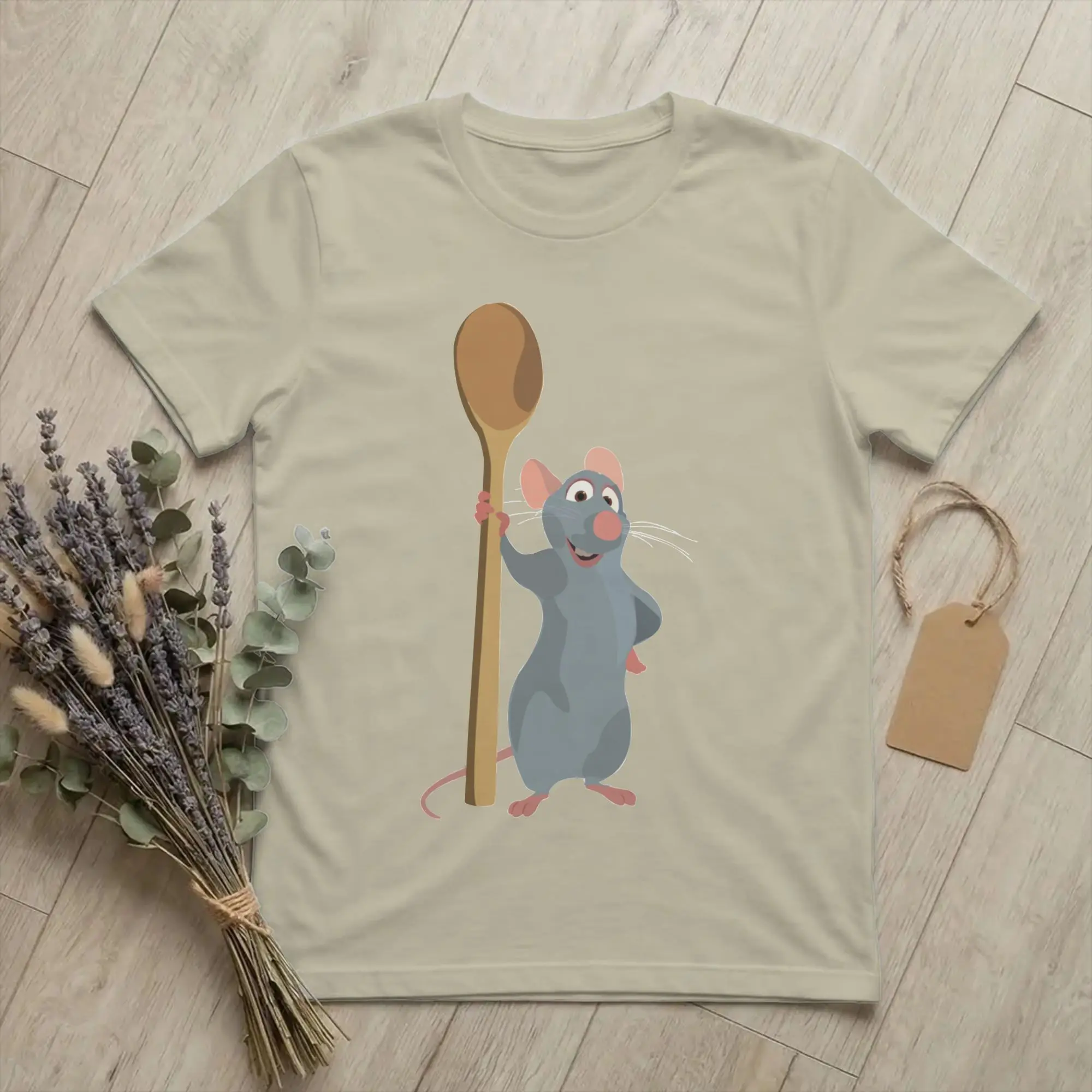 Remy- Ratatouilles T-Shirts Men Women  Fun 100% Cotton Tees Crew Neck Short Sleeve T Shirt Big Size Clothing