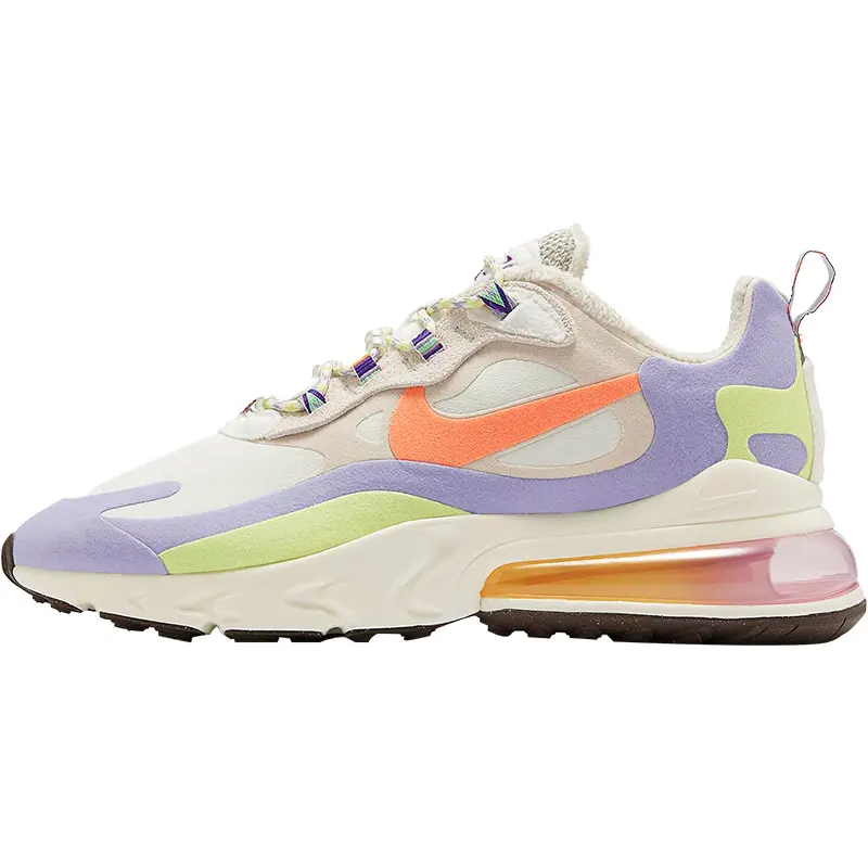 حذاء الجري Nike Authentic Air Max 270 React للنساء ذو نعل هوائي مبطن DC3276-101