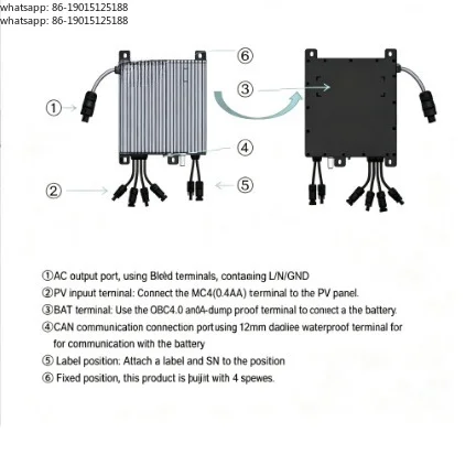 High Quality BDH800 Balcony Hybrid Energy Storage Solar Inverter Plug and Play AC Coupling 800W Micro Inverter