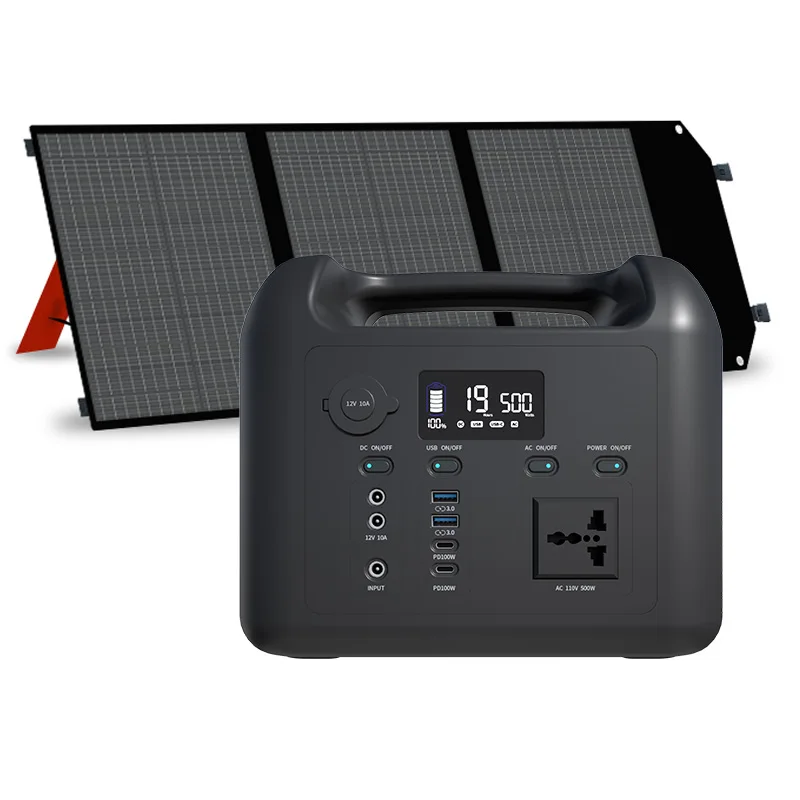 

Energy Storage 600W 576WH LiFePO4 Battery Solar Generator Portable Power Station