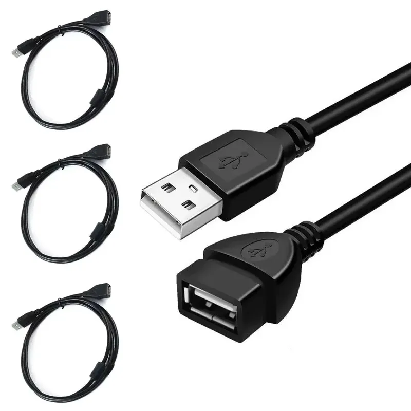 

1/3 шт. USB2.0 удлинительный кабель 0,6 м/1 м/1,5 м кабель передачи данных дисплей проектор сверхвысокоскоростной удлинительный кабель для передачи данных
