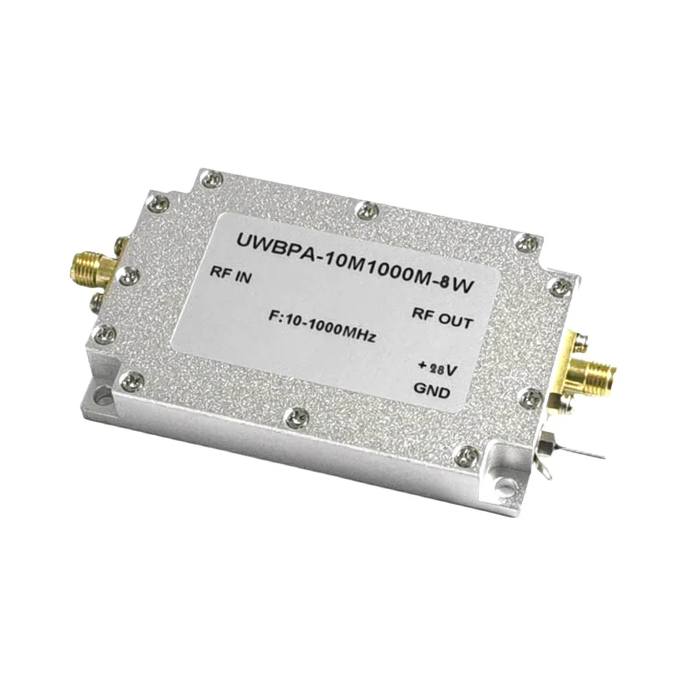 10mhz-1000Mhz 8W RF POWER Amplifier Transmitter RF signal power drive for Radio HF VHF UHF FM Drone Image Transmission 915M 900m