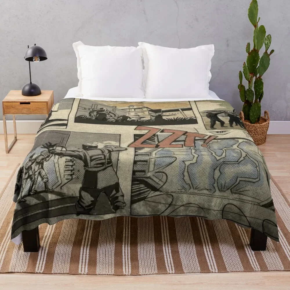 Zombies loading screen comic Throw Blanket Stylish Couch Blanket for Home Living Room