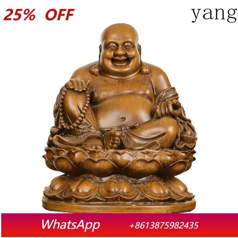 

Yjq Lucky Maitreya Buddha Ornament New Chinese Home Furnishing Living Room Entrance Office Ornament