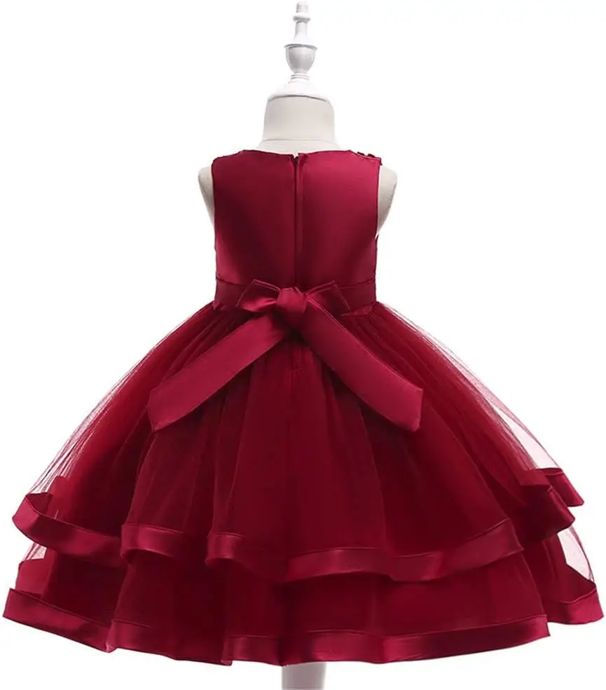 فستان فتاة الزهور فستان وصيفة العروس الزفاف، فستان حفلات أعياد ميلاد الأطفال وحفلات التخرج، فستان التواصل #2