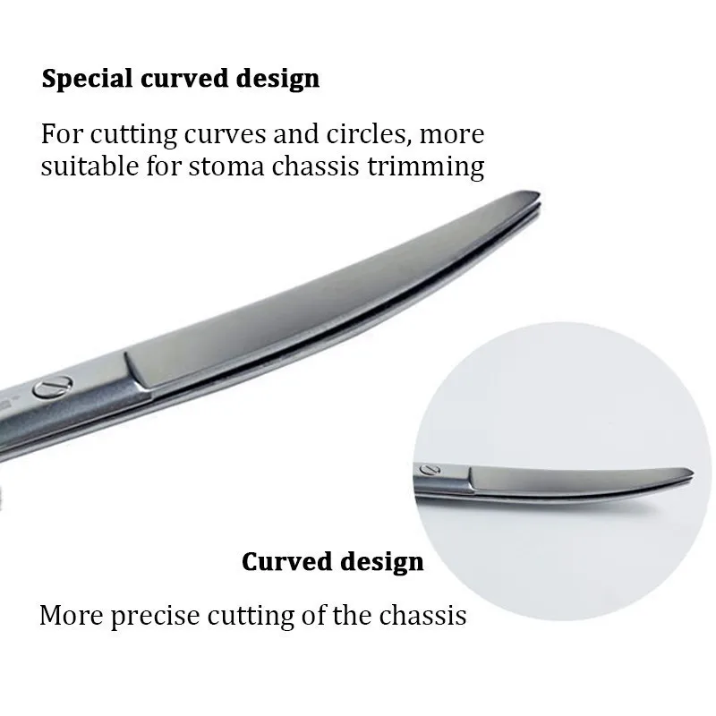 14cm Stainless Steel Ostomy Bag Scissors for Stoma  Special Stoma Care Accessories