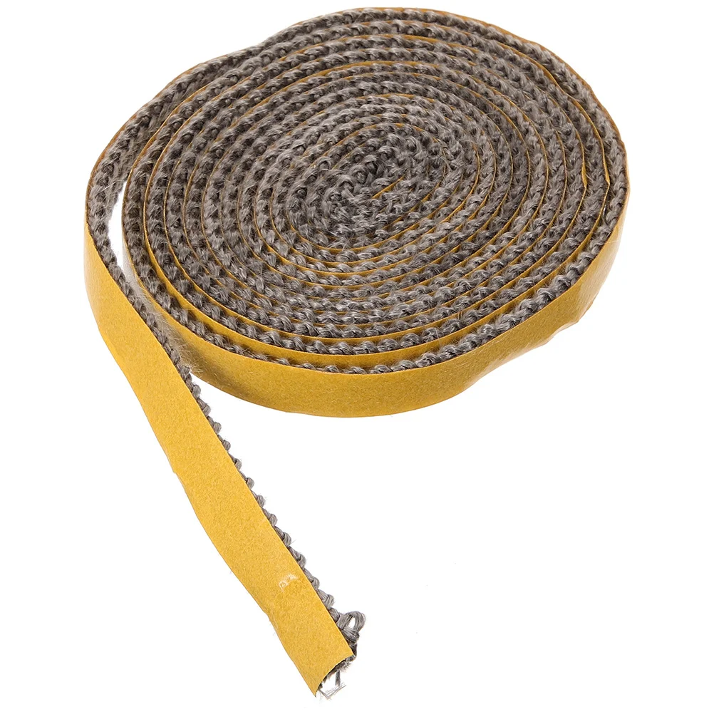 

Fireplace Gasket Tape Wood Stove Door Seal Flat Burner Rope Flue Sealant for Fiber