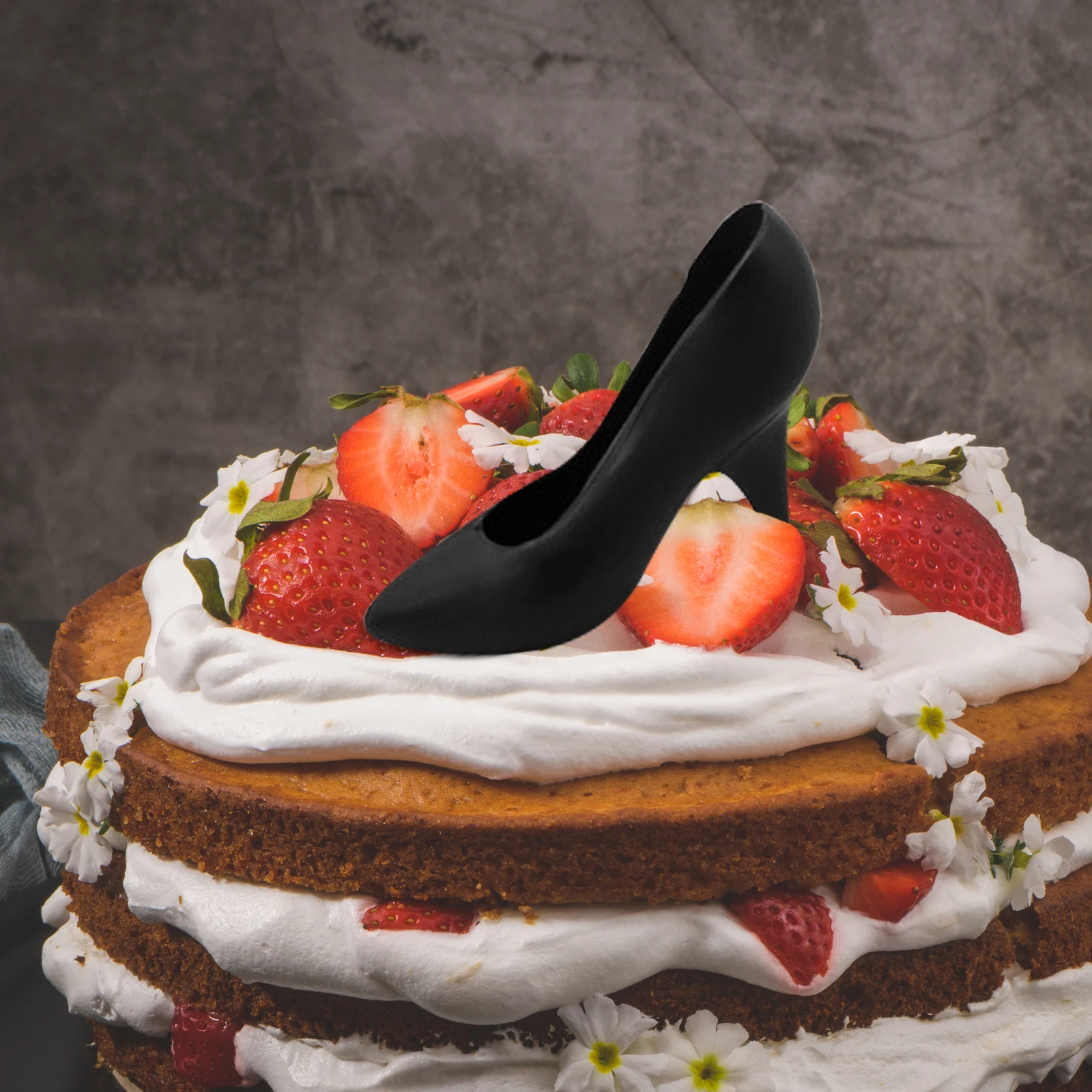 

High Heels Mold Large Size Plastic Shoe Shape Chocolate Molds for Fondant Baking DIY Supplies Sturdy Nonstick