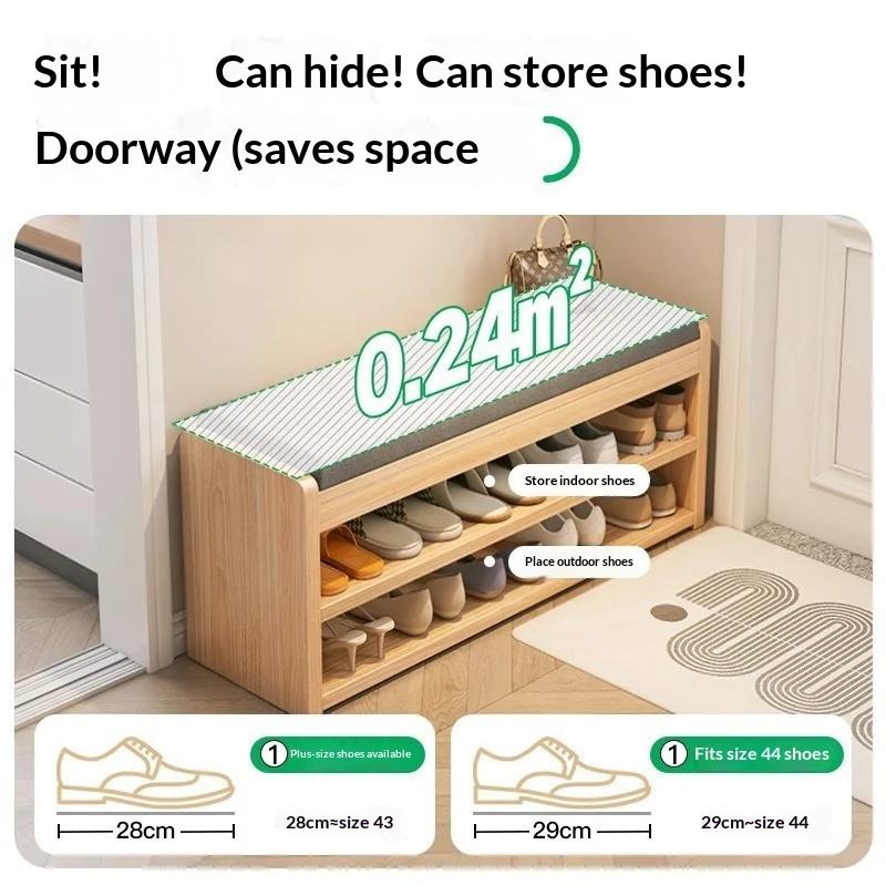 

Мебельная скамья для прихожей из массива дерева, узкая, с сиденьем и скрытым отсеком для хранения обуви, с мягкой обивкой, полка для обуви