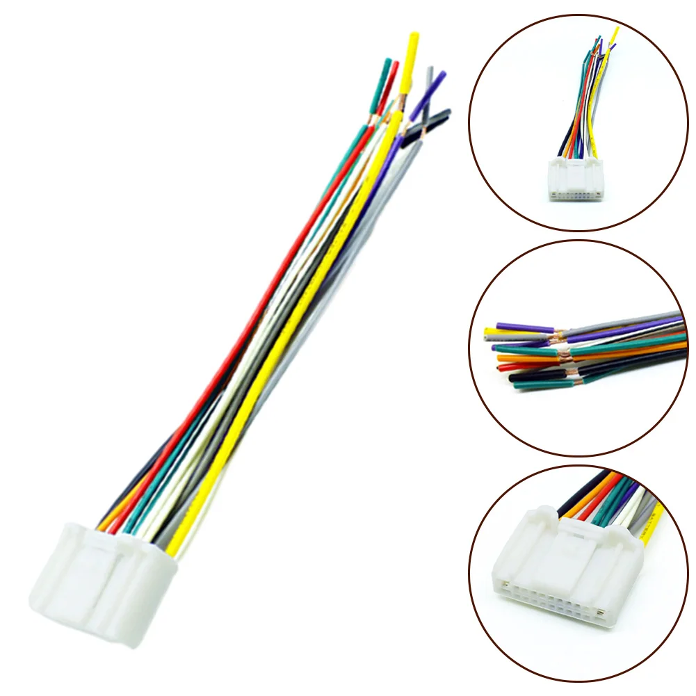 For Nissan For Infiniti Radio Power Adapter Automobiles Wear-resistant Non-deformation ABS 14CM Electronics Cables