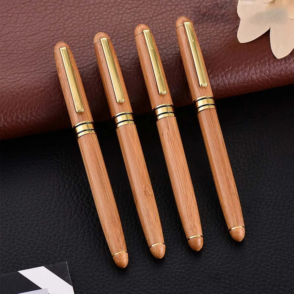 1PC Classic Retro Wooden Ballpoint Pen/Pen, 0.5mm Writing Smooth, Suitable for Calligraphy Practice, Office