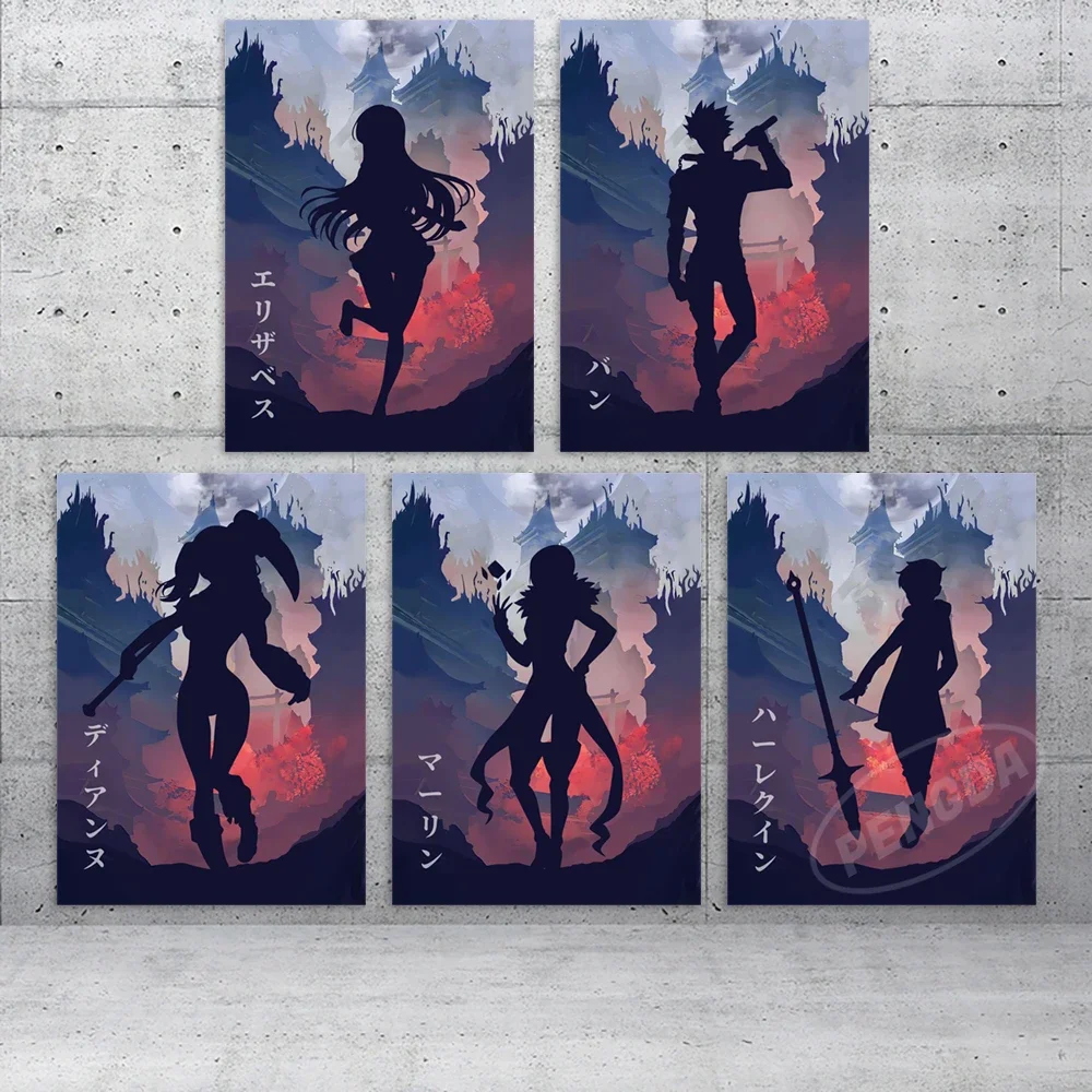 Paintings Anime Wall Art The Seven Deadly Sins Canvas Modular Meliodas Picture HD Diane Print Posters For Living Room Home Decor