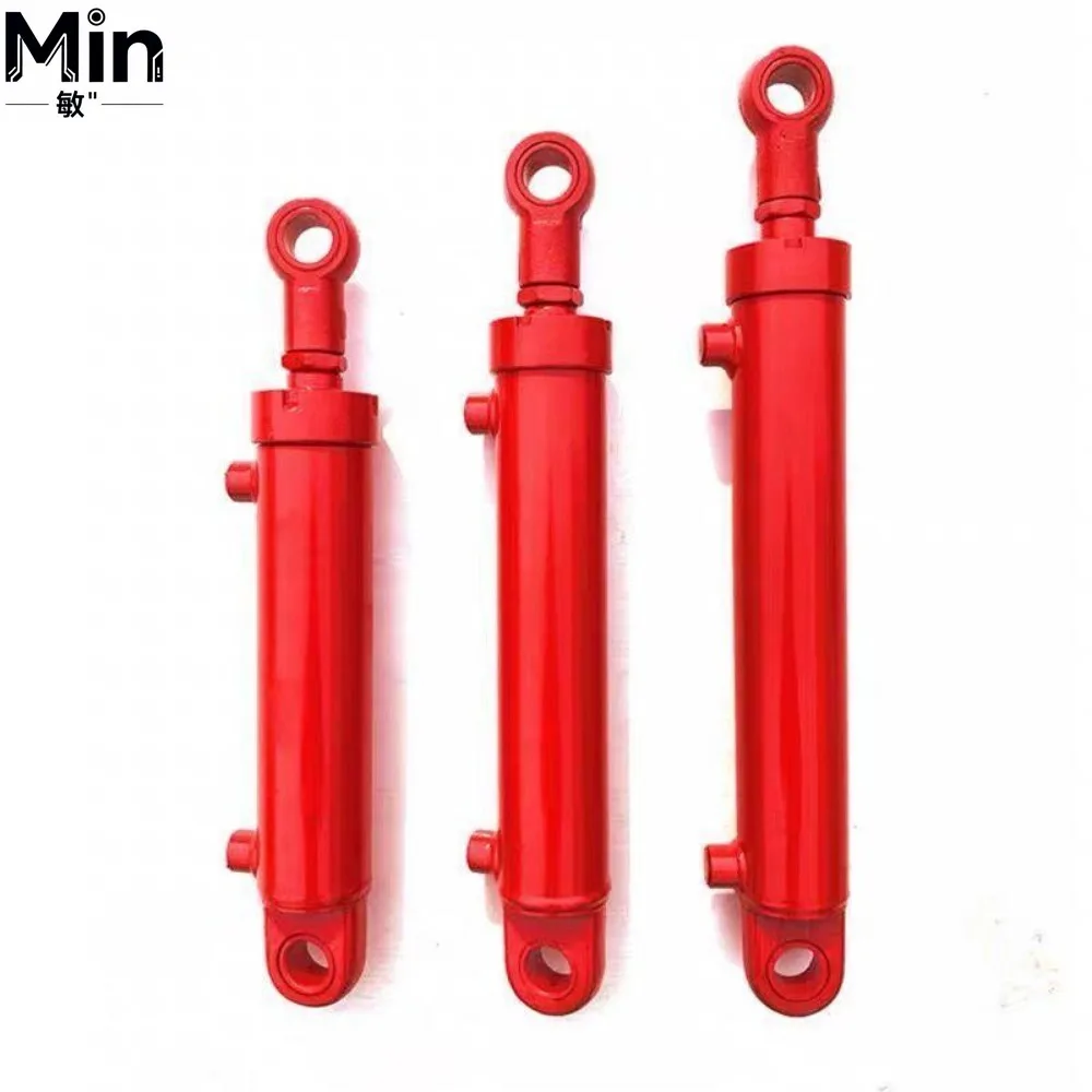 3 Ton Small Double Acting Earring Hydraulic Cylinder HSG50 Bidirectional Clevis Mount Hydraulic Oil Cylinder