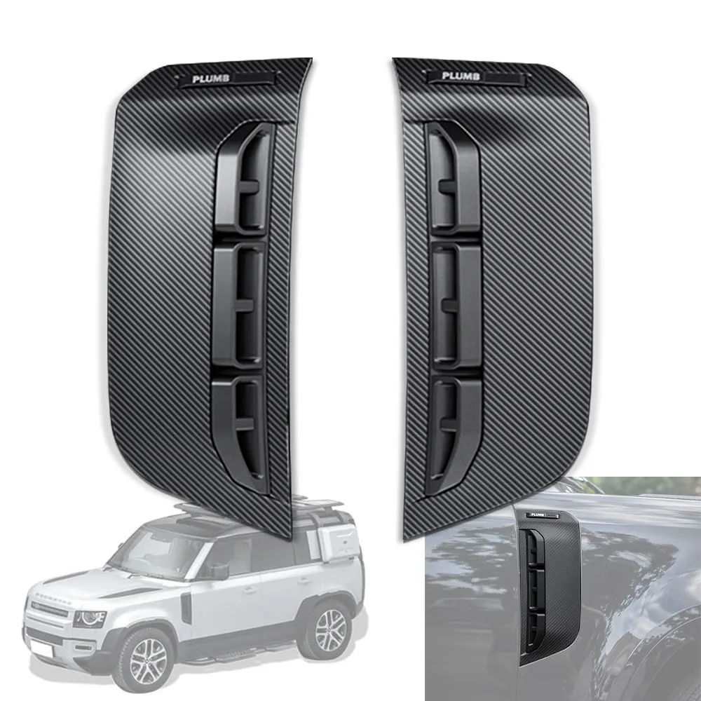 

Plumb 2020+ CNC process parts dry carbon Side air vents for Land Rover Defender 90/110/130