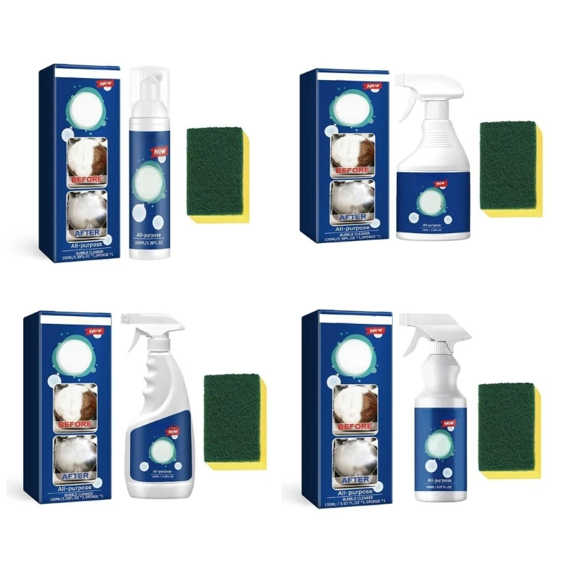 

100 мл обезжиривающая пена, очиститель, не требующий полоскания, универсальный пятновыводитель, коптильная машина, кухонный мусс