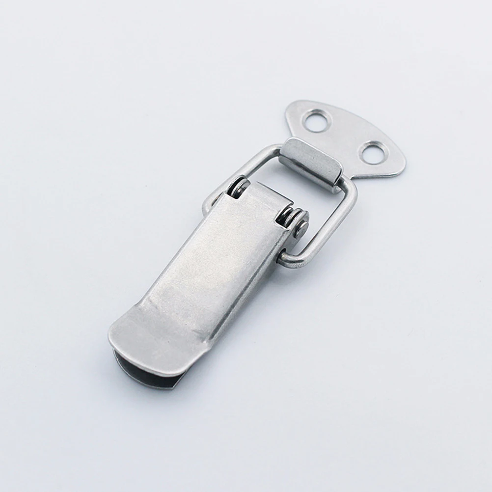 

2pcs Stainless Steel Toggle Latch Clamps Adjustable Self-Locking Buckles Heavy Duty Lever Latches For Vehicle Mechanical