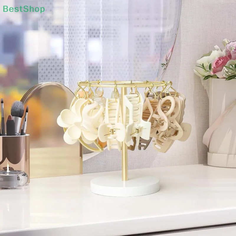 ❤ حامل عرض لتخزين مشبك الشعر المعدني، منظم مشبك فكي القرش لإكسسوارات الشعر